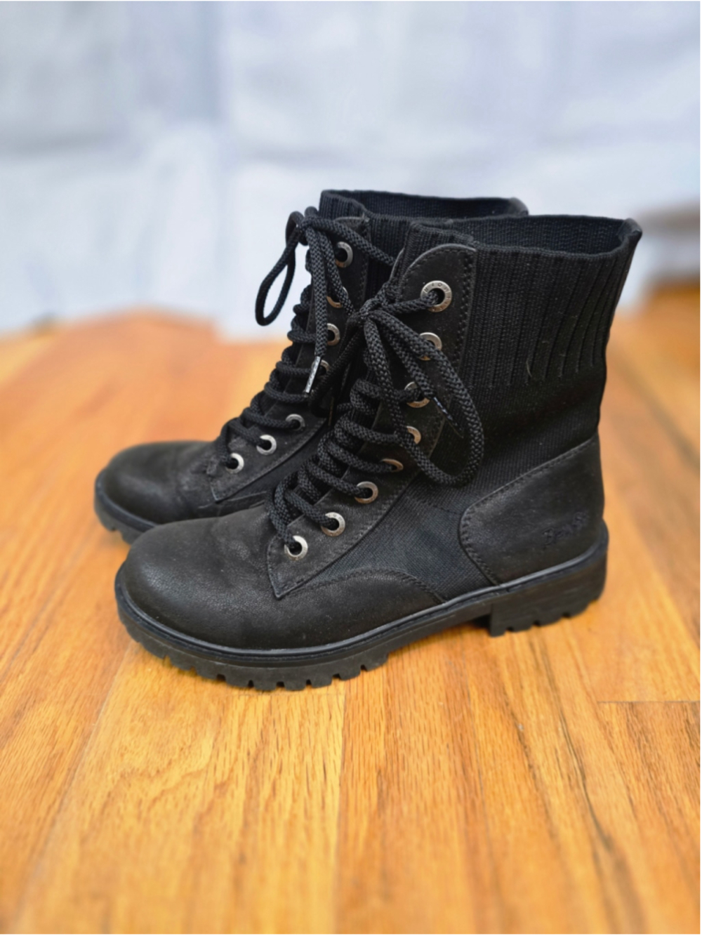 Women's Blowfish Malibu Combat Boots Size 7 Black
